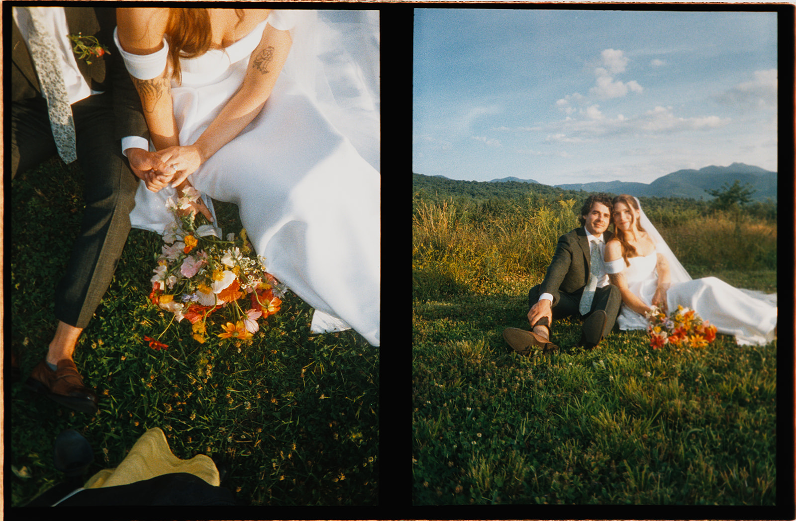 colorful documentary candid wedding photos on beautiful wedding day 
